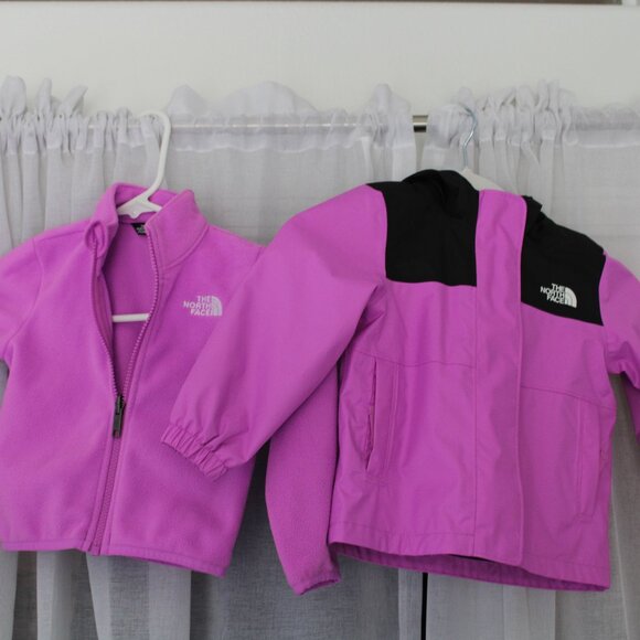 The North Face DryVent Infant Baby Girl Lined Windbreaker Jacket Fleece Size 2T - Picture 11 of 15